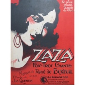 DE BUXEUIL René Zaza Chant Piano 1923