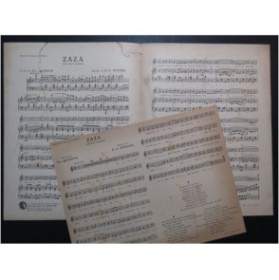 DE BUXEUIL René Zaza Chant Piano 1923