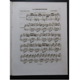 DESJARDIN A. La Bouquetière Piano ca1850