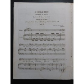 THYS A. L'Oiseau Bleu Chant Piano ca1840