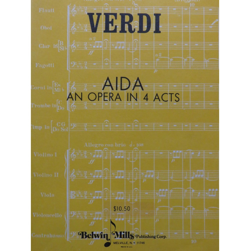VERDI Giuseppe Aida Opéra Chant Orchestre