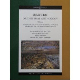 BRITTEN Benjamin Orchestral Anthology Volume 2 Orchestre 1998