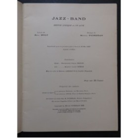 PICHERAN Marcel Jazz-Band Sketch lyrique Dédicace Chant Piano 1932