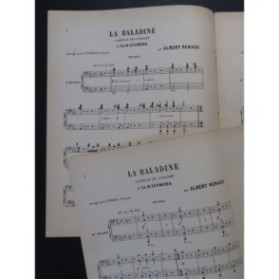 LYSBERG Ch. B. La Baladine 2 Pianos à 8 mains 1884