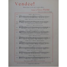 PIERNÉ Gabriel Vendée Air Chant Piano 1897