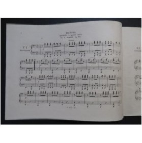 REDLER G. Bruyere Quadrille Piano 4 mains ca1850