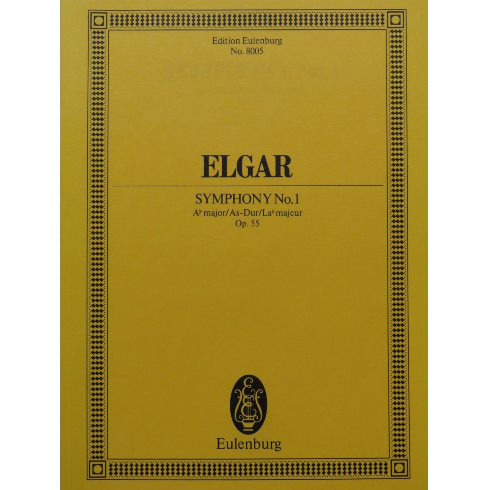 ELGAR Edward Symphony No 1 op 55 Orchestre 1985