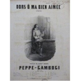 GAMBOGI Peppe Dors Ô Ma Bien Aimée Dédicace Chant Piano ca1850