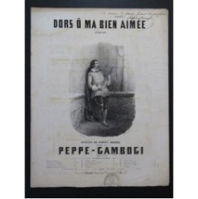 GAMBOGI Peppe Dors Ô Ma Bien Aimée Dédicace Chant Piano ca1850