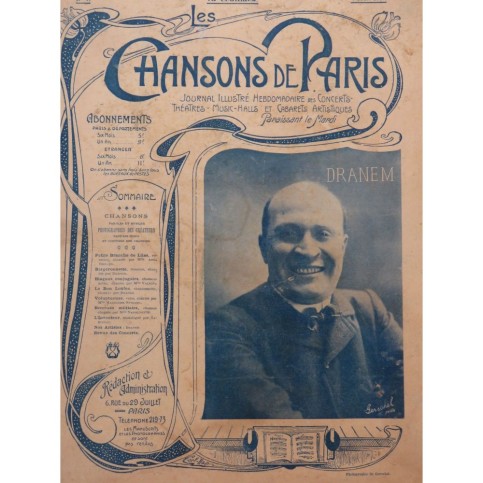 Les Chansons de Paris No 7 Chant Piano 1903