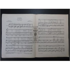 FIBICH Zdenko Poëm Chant Piano 1926