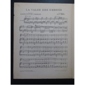 SEGO P. La Valse des Ombres Chant Piano 1912