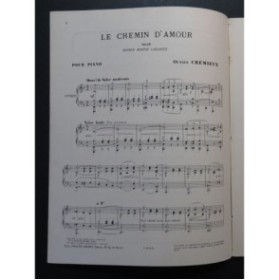 CRÉMIEUX Octave Le Chemin d'Amour Piano 1908