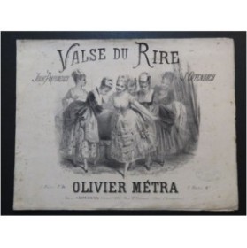 MÉTRA Olivier Valse du Rire J. Offenbach Piano ca1874