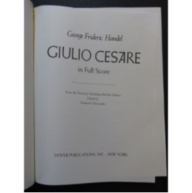 HAENDEL G. F. Giulio Cesare Chant Orchestre 1986