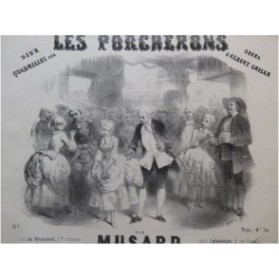MUSARD Les Porcherons Quadrille No 1 Piano 4 mains ca1850