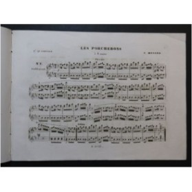 MUSARD Les Porcherons Quadrille No 1 Piano 4 mains ca1850