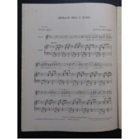 ERLANGER LENORMAND GEORGE-RITAS DELVINCOURT Chant Piano 1913