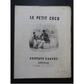 SAUVEY Gustave Le Petit Coco Chant Piano ca1840