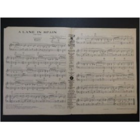 LEWIS Al. et LOMBARDO Carmen A Lane in Spain Piano 1927