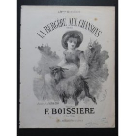 BOISSIERE Frédéric La Bergère aux chansons Chant Piano ca1860