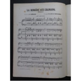 BOISSIERE Frédéric La Bergère aux chansons Chant Piano ca1860
