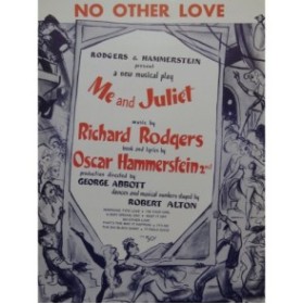 RODGERS Richard No Other Love Chant Piano 1953