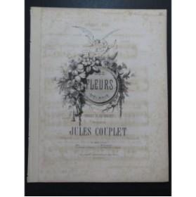 COUPLET Jules Les Fleurs Chant Piano XIXe siècle