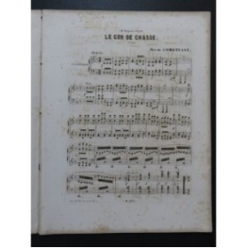 COMETTANT Oscar Le Cor de Chasse Piano ca1850
