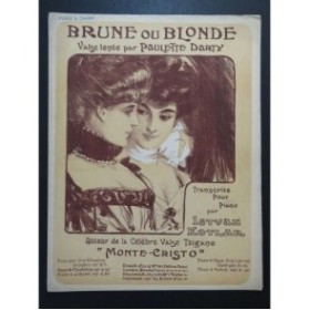 DARTY Paulette Brune ou Blonde Chant Piano 1901