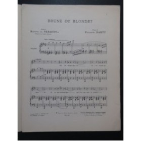 DARTY Paulette Brune ou Blonde Chant Piano 1901