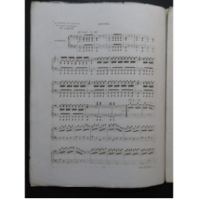 AUBER D. F. E. Lestocq Ouverture Piano 4 mains ca1840