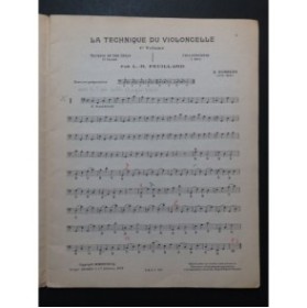 FEUILLARD L. R. La Technique du Violoncelle Volume 1 Violoncelle 1938