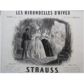 STRAUSS Johann Les hirondelles d'hiver Piano ca1850
