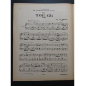 SALOMÉ Th. Tendre Mère Piano 1929