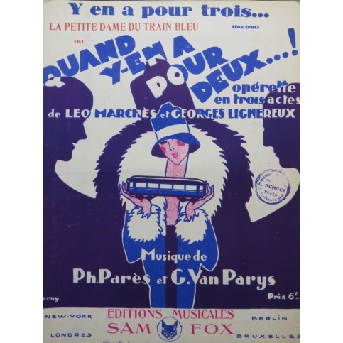PARÈS PH. et PARYS G. Van Y en a pour trois Chant Piano 1927
