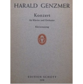 GENZMER Harald Konzert für Klavier Piano 1963