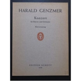 GENZMER Harald Konzert für Klavier Piano 1963