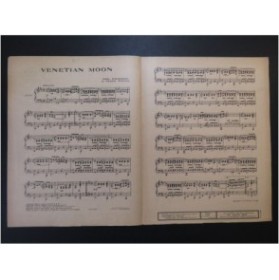 GOLBERG Phil. et MAGINI Frank Venetian Moon Piano 1920