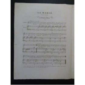 BÉRAT Frédéric Le Marié Chant Piano ca1840