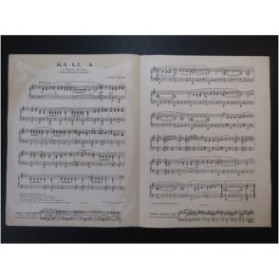 KERN Jerome Ka-Lu-A Piano 1922