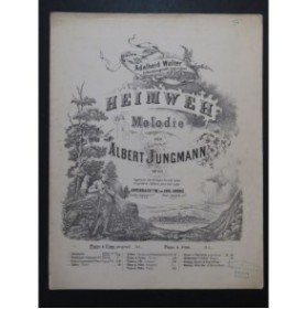 JUNGMANN Albert Heimweh Piano ca1860