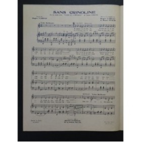 VARNAY Roger et PUECH Henri Sans crinoline Chant Piano 1950