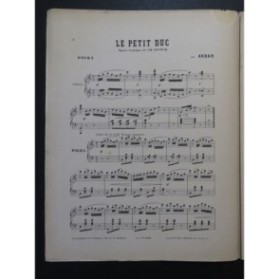 ARBAN Le petit duc Piano ca1878