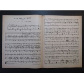 DE BUXEUIL René Les Violettes Chant Piano