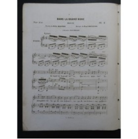 HENRION Paul Dans la Grand'Hune Chant Piano 1849