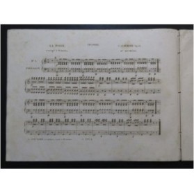 SCHUBERT Camille La Poste Quadrille Piano 4 mains ca1840