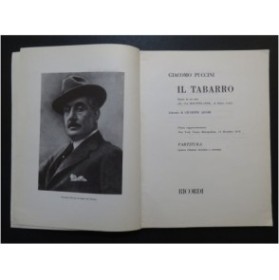 PUCCINI Giacomo Il Tabarro Opéra Chant Orchestre 1980