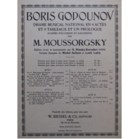 MOUSSORGSKY Modeste Boris Godounov Air de Marina Chant Piano 1908
