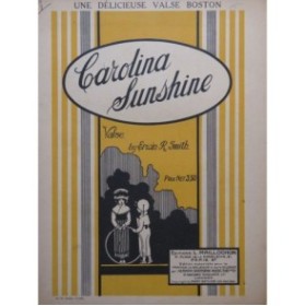 SMITH Erwin R. Carolina Sunshine Piano 1921